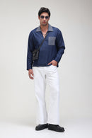 Light waight Denim Kantha Shirt