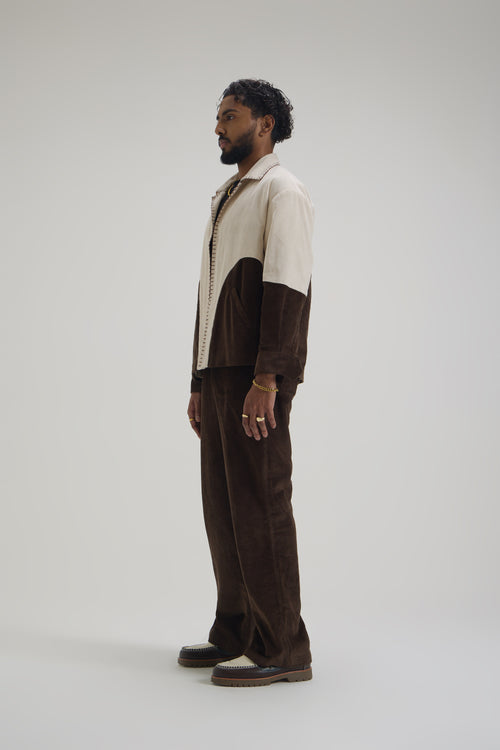 Beige Brown Cordroy Jacket