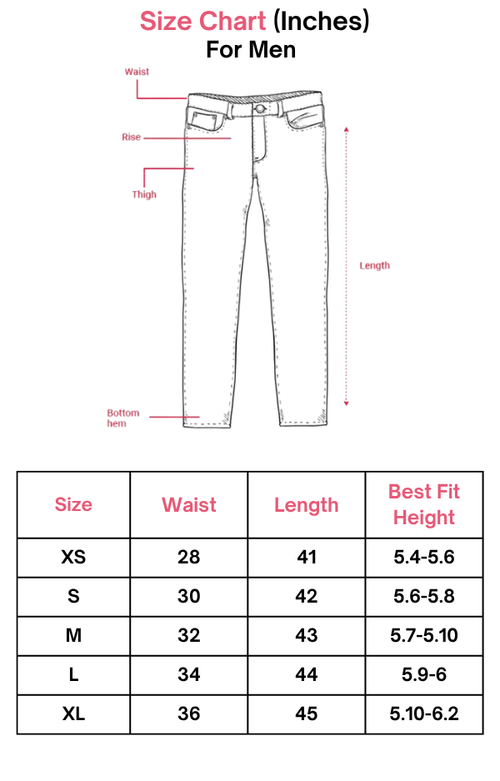 Black Polyester Baggy Pants | For Men