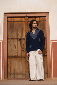 Indigo Kantha Kurta