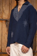 Indigo Kantha Kurta
