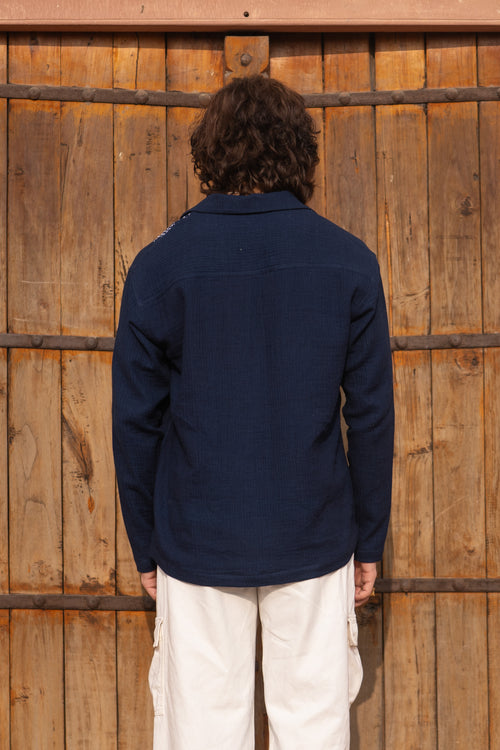 Indigo Kantha Kurta
