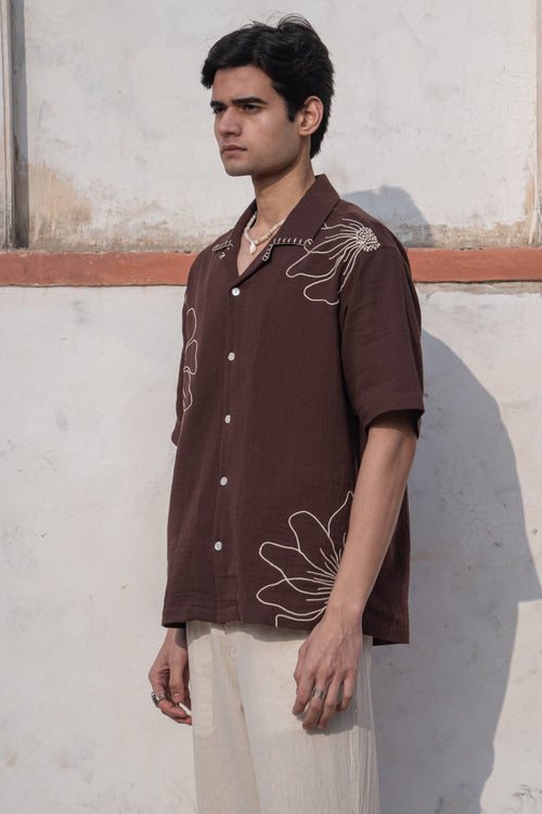 Mocha Bloom Shirt