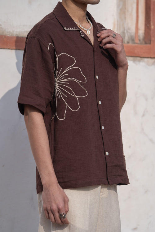Mocha Bloom Shirt