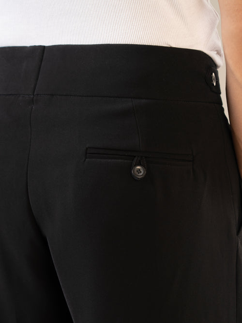Black Polyester Baggy Pants | For Men