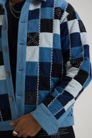 Indigo Color Block Jacket
