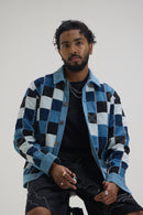 Indigo Color Block Jacket